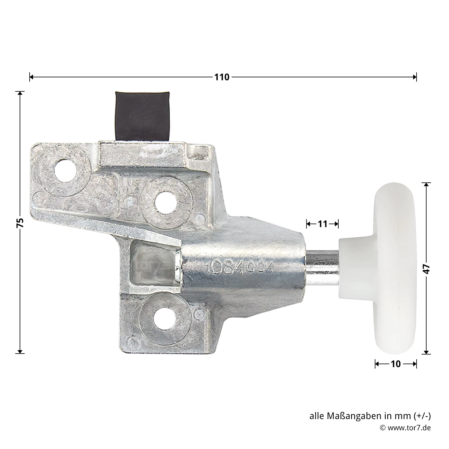 Hörmann Rollenhalter Mit Laufrolle Und Puffer, Rechts 5 Hörmann Rollenhalter Mit Laufrolle Und Puffer, Rechts – Bild 5