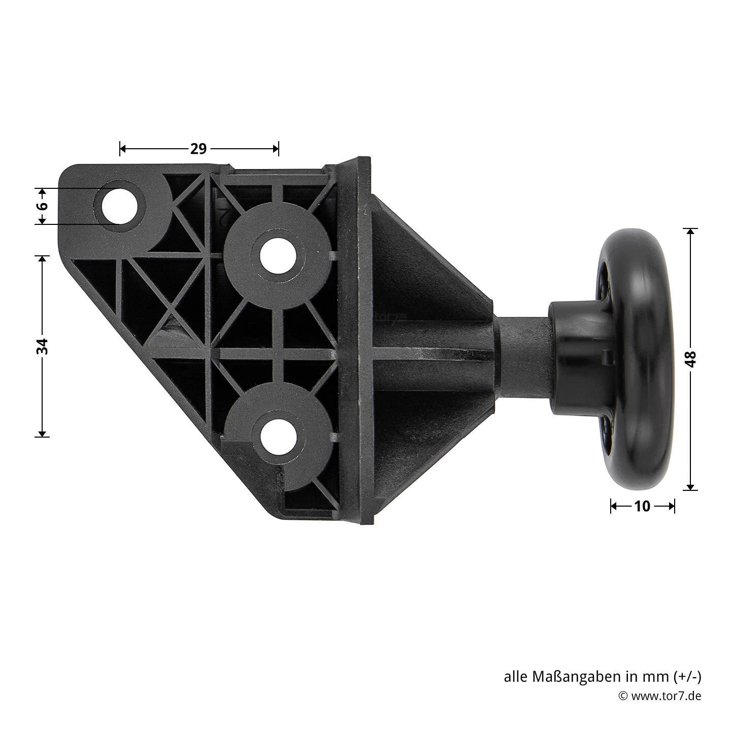 Hörmann EcoStar Rollenhalter Mit Laufrolle, Links 6 Hörmann EcoStar Rollenhalter Mit Laufrolle, Links – Bild 6