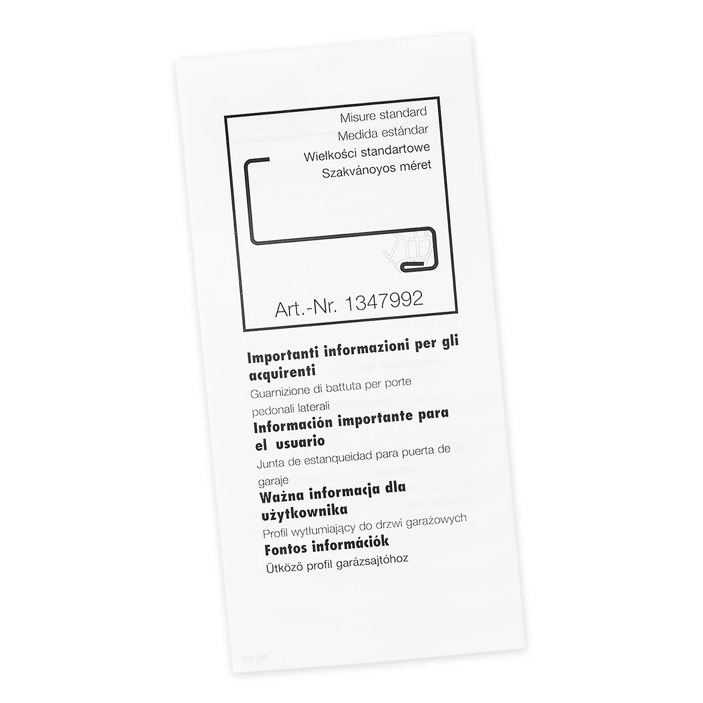 Hörmann Dämpfungsprofil Garagentür 6,20 M 3 Hörmann Dämpfungsprofil Garagentür 6,20 M – Bild 3