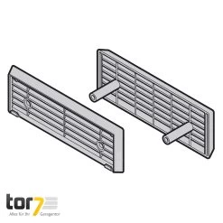 Hörmann Lüftungsgitter, Guss, 42 Mm -Türen und Zubehör 3021548 hoermann lueftungsgitter guss 42 mm skizze