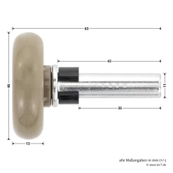 Hörmann Laufrolle Mit Gleitlager Und Distanzhülse, Braun 9 Hörmann Laufrolle Mit Gleitlager Und Distanzhülse, Braun -Türen und Zubehör 3028003 hoermann laufrolle mit gleitlager und distanzhuelse braun masse