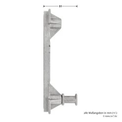 Hörmann Verschlussbolzen, Tore Mit Kassette Oder Ohne Sicke -Türen und Zubehör 3038947 hoermann verschlussbolzen fuer tore ohne sicke oder mit kassette bemassung 2