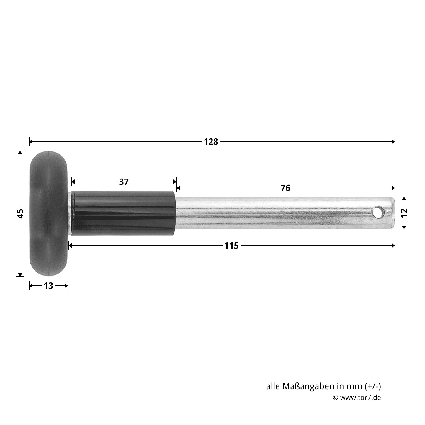 Hörmann Laufrolle Mit Kugellager Und Splintbohrung 3 Hörmann Laufrolle Mit Kugellager Und Splintbohrung – Bild 3