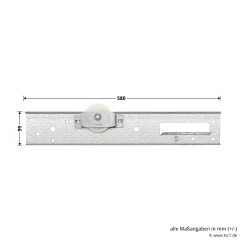 Hörmann Auslegerplatte, Beschlag L, Ausführung Links, Baureihe 30 -Türen und Zubehör 3045746 hoermann auslegerplatte beschlag l ausfuehrung links baureihe 30 masse