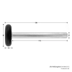 Hörmann Laufrolle Mit Kugellager, BR 30/40/50, Edelstahl -Türen und Zubehör 3053384 hoermann laufrolle typ k kugellager edelstahl masse