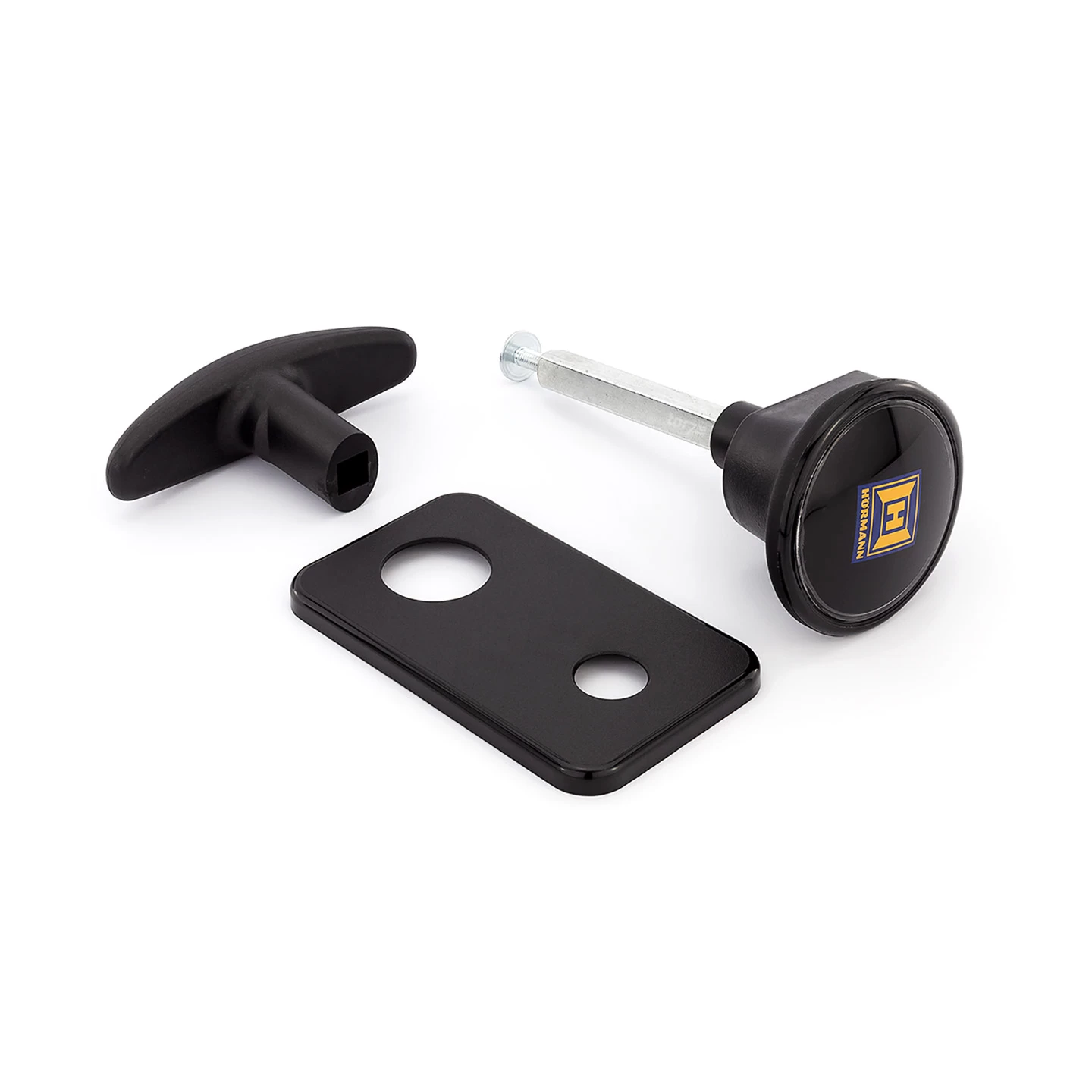 Hörmann Torgriffgarnitur, TS 42,5 Mm, Kunststoff Schwarz, PZ 1 Hörmann Torgriffgarnitur, TS 42,5 Mm, Kunststoff Schwarz, PZ