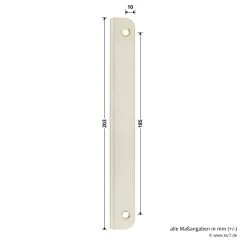 Hörmann Winkelschließblech 92 Mm Für Holz-Nebentüren -Türen und Zubehör 3054221 hoermann winkelschliessblech 92 mm fuer holz nebentueren masse seite