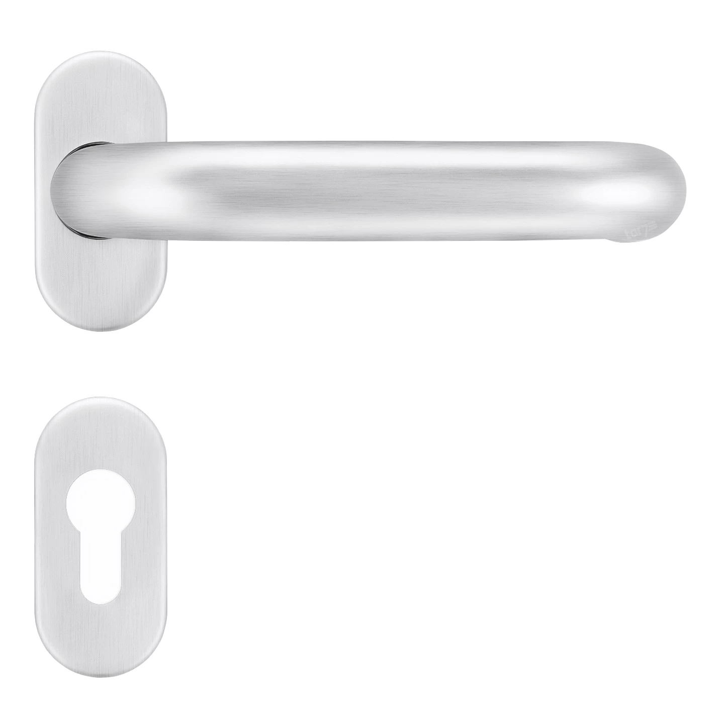 Hörmann Drückergarnitur, Edelstahl Gebürstet, PZ 1 Hörmann Drückergarnitur, Edelstahl Gebürstet, PZ