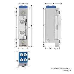 Hörmann E-Öffner Mit Tagesfalle TPS, Thermo46 -Türen und Zubehör 344494 hoermann e oeffner mit tagesfalle tps thermo46 masse