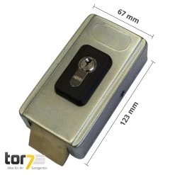 Hörmann Elektroschloss 24 V Als Pfeilerverriegelung Für Drehtore -Türen und Zubehör 436248 hoermann elektroschloss pfeilerverriegelung vorderansicht