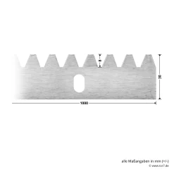 Hörmann Stahl-Zahnstange Für Schiebetorantriebe -Türen und Zubehör 436444 hoermann stahl zahnstange fuer schiebetorantriebe bemassung