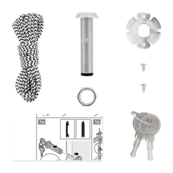 Hörmann EcoStar Notentriegelungsschloss NET -Türen und Zubehör 436460 hoermann ecostar notentriegelungsschloss net lieferumfang