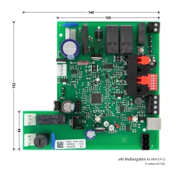 Hörmann Steuerungsplatine RollMatic, Ohne Funk -Türen und Zubehör 437010 hoermann steuerungsplatine rollmatic ohne funk softwarevers d d ab 06 15 bemassung
