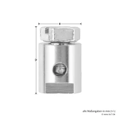 Hörmann Notentriegelung NET 7 -Türen und Zubehör 437256 hoermann notentriegelung net 7 detailansicht masse schraube