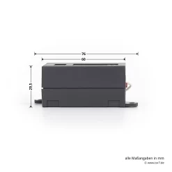 Hörmann 1-Kanal-Empfänger HE 1, 868 MHz -Türen und Zubehör 437404 hoermann 1 kanal empfaenger he 1 868 mhz seitenansicht breite laenge