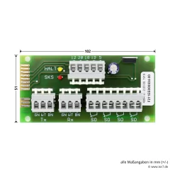 Hörmann Anschlusseinheit S1/S2, Platine SKS -Türen und Zubehör 438416 hoermann anschlusseinheit s 1 s 2 platine sks breite laenge