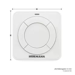 Hörmann Funk-Innentaster FIT 4, BiSecur 18 Hörmann Funk-Innentaster FIT 4, BiSecur -Türen und Zubehör 439741 hoermann funk innentaster fit 4 bisecur draufsicht masse