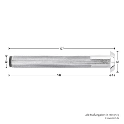 Hörmann Hülse Notentriegelung NET 13 -Türen und Zubehör 439782 hoermann huelse notentriegelung net 13 masse