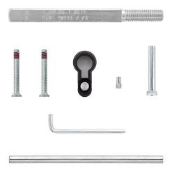 Hörmann FS Wechselgarnitur D110 Kurzschild PZ, Weiß -Türen und Zubehör 454688 hoermann fs wechselgarnitur d 110 pz kurzschild polyamid weiss gleitlager montagematerial