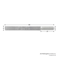 Hörmann FS Wechselgarnitur D110 Kurzschild PZ, Weiß -Türen und Zubehör 454688 hoermann fs wechselgarnitur d 110 pz kurzschild polyamid weiss gleitlager stift