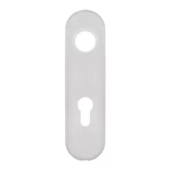 Hörmann FS Wechselgarnitur D110 Kurzschild PZ, Edelstahl -Türen und Zubehör 454690 hoermann fs wechselgarnitur d 110 kurzschild pz gleitlager knopf k 130 edelstahl schild rueckansicht