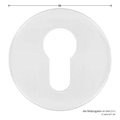 Hörmann FS Panik-Drückergarnitur D110 Rosette PZ, Alu -Türen und Zubehör 454735 hoermann fs panikgarnitur d110 pz rosette alu f1 gleitlager durchmesser