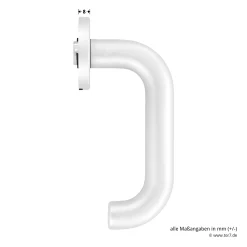 Hörmann FS Panik-Drückergarnitur D110 Rosette PZ, Alu -Türen und Zubehör 454735 hoermann fs panikgarnitur d110 pz rosette alu f1 gleitlager masse