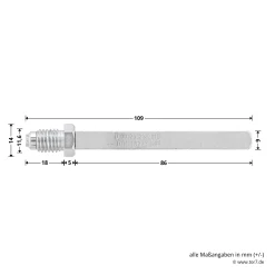 Hörmann FS Wechselgarnitur D110 Rosette PZ, Edelstahl -Türen und Zubehör 454742 hoermann fs wechselgarnitur d110 pz rosette edelstahl gleitlager masse stift