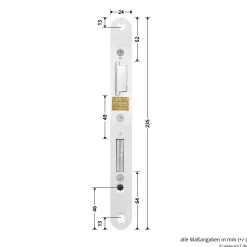 Hörmann Panikschloss 1201 PZ Für Stahltüren, Links 7 Hörmann Panikschloss 1201 PZ Für Stahltüren, Links -Türen und Zubehör 478749 hoermann panikschloss 1201 pz dornmass 65 funktion e li masse schliessblech