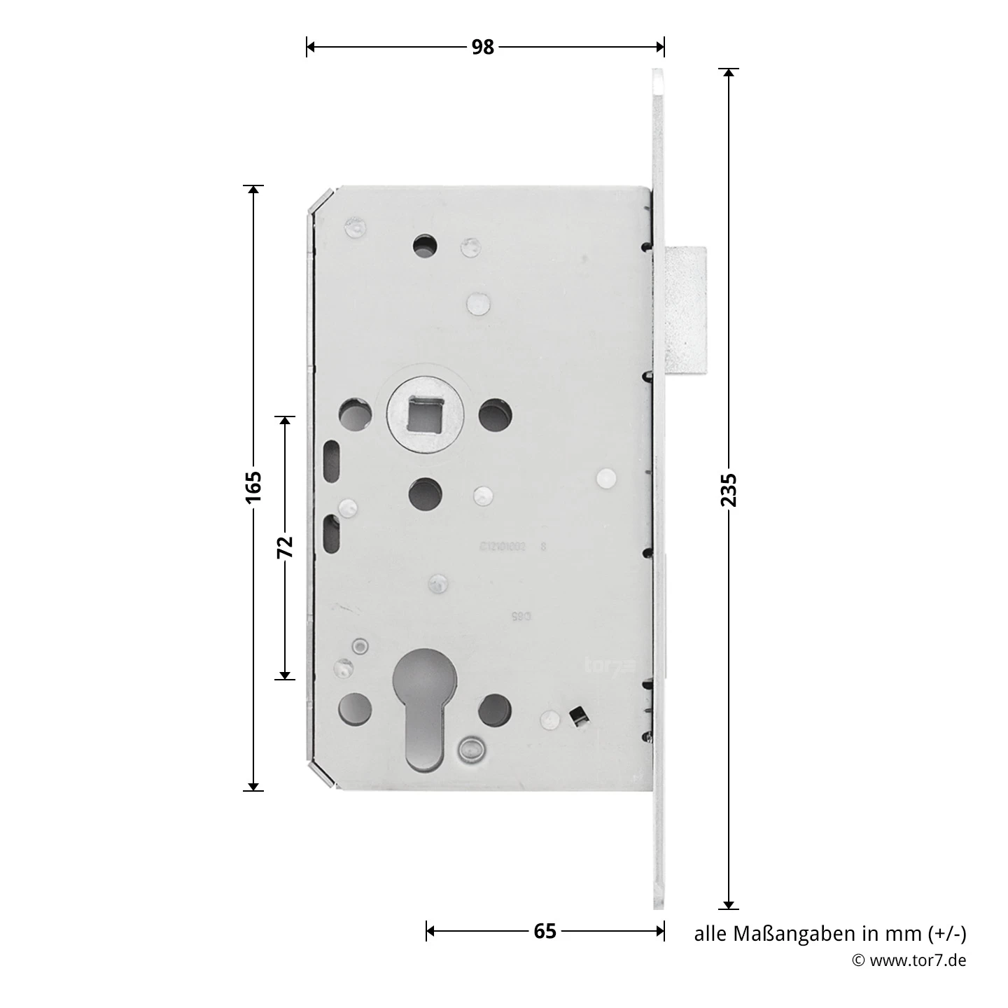 Hörmann Panikschloss 1201 PZ Für Stahltüren, Links 3 Hörmann Panikschloss 1201 PZ Für Stahltüren, Links – Bild 3