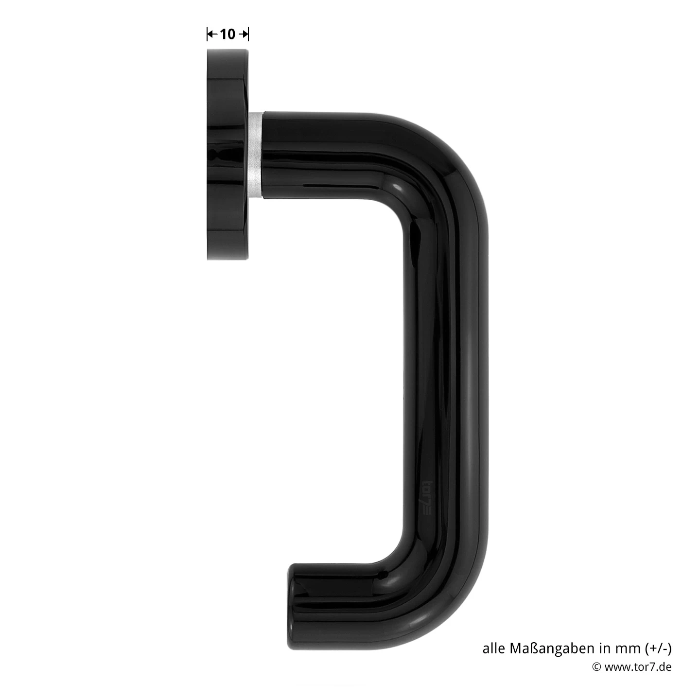 Hörmann FS Drückergarnitur D110 Rosette PZ, Schwarz 4 Hörmann FS Drückergarnitur D110 Rosette PZ, Schwarz – Bild 4