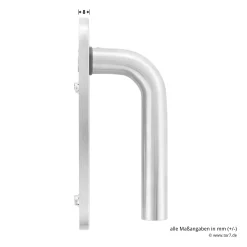 Hörmann FS Wechselgarnitur D210 Kurzschild PZ, Edelstahl -Türen und Zubehör 545723 hoermann fs wechselgarnitur d210 pz kurzschild edelstahl gleitlager griff masse