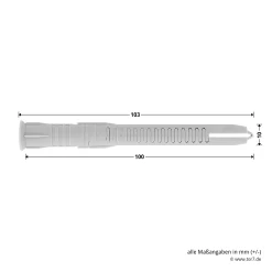 Hörmann Dübelpaket D54, OD-Stahltüren, T30 Brandschutztüren -Türen und Zubehör 548784 hoermann duebelpaket d54 10x100 mit senkkopfschraube torx mauerwerk beton 10 stueck masse duebel