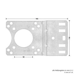 Hörmann Kettenbox-Anbausatz, 1:2 -Türen und Zubehör 637006 hoermann kettenbox anbausatz 1 2 breite laenge