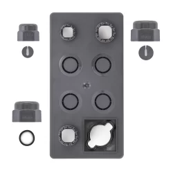 Hörmann Flanschdeckel Unten, Mit Verschraubungen -Türen und Zubehör 638124 hoermann flanschdeckel unten mit verschraubungen lieferumfang