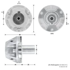 Hörmann Getriebeanbausatz Für Fremdtore -Türen und Zubehör 638292 hoermann getriebeanbausatz fuer fremdtore kuppling masse