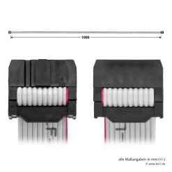 Hörmann Flachband-Verbindungsleitung, 10-adrig 5 Hörmann Flachband-Verbindungsleitung, 10-adrig -Türen und Zubehör 638448 hoermann flachband verbindungsleitung 10 adrig laenge 1000 mm draufsicht masse