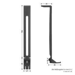 Hörmann Zubehörbeutel 1, SE2 -Türen und Zubehör 638918 hoermann zubehoerbeutel 1 se2 knickfuss masse
