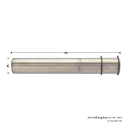 Hörmann Steckwelle Für STA 400 Schiebetorantrieb -Türen und Zubehör 638939 hoermann steckwelle fuer sta 400 schiebetorantrieb bemassung bolzen