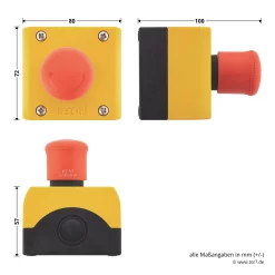 Hörmann Not-Aus-Schalter DTN 10 -Türen und Zubehör 639888 hoermann drucktaster dtn10 masse