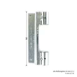 Hörmann Rahmenteil KO Verzinkt, Nicht Verstellbar, H8-5/MZ -Türen und Zubehör 690404 hoermann rahmenteil ko verzinkt nicht verstellbar fuer h8 5 mz hoehe