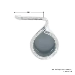 Hörmann Flügelteil FE Verzinkt, Nicht Verstellbar, H8-5/MZ -Türen und Zubehör 690407 hoermann fluegelteil fe verzinkt nicht verstellbar fuer h8 5 mz masse 2