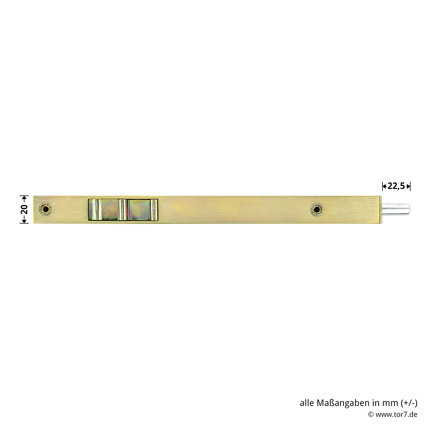 Hörmann Türkantriegel 20 X 250 Mm Gelb Verzinkt, ZK/MZ 7 Hörmann Türkantriegel 20 X 250 Mm Gelb Verzinkt, ZK/MZ – Bild 7