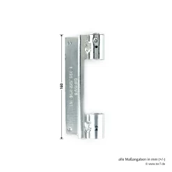 Hörmann Rahmenteil FE Verzinkt, Quadro -Türen und Zubehör 691051 hoermann rahmenteil fe federband verzinkt fuer quadro hoehe