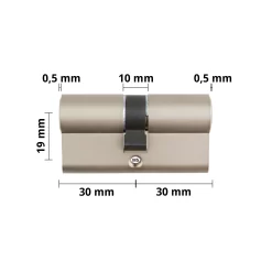 Schließzylinder 30/30 Mit Drei Schlüsseln Doppelzylinder NP -Türen und Zubehör 77004016 wuerth profildoppelzylinder seitliche bemassung5aa278ebaf203