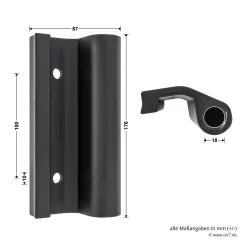 Hörmann Entlastungsrolle Mit Einfach-Bandteil 360 Mm, M12, DIN Links, Zwischenliegend -Türen und Zubehör 772635 hoermann entlastungsrolle mit einfach bandteil 360mm m12 din links zwischenliegend masse bild 2