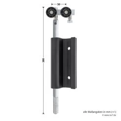 Hörmann Entlastungsrolle Mit Einfach-Bandteil 360 Mm, M12, DIN Rechts, Zwischenliegend 8 Hörmann Entlastungsrolle Mit Einfach-Bandteil 360 Mm, M12, DIN Rechts, Zwischenliegend -Türen und Zubehör 772636 hoermann entlastungsrolle mit einfach bandteil 360mm m12 din rechts zwischenliegend masse bild 1