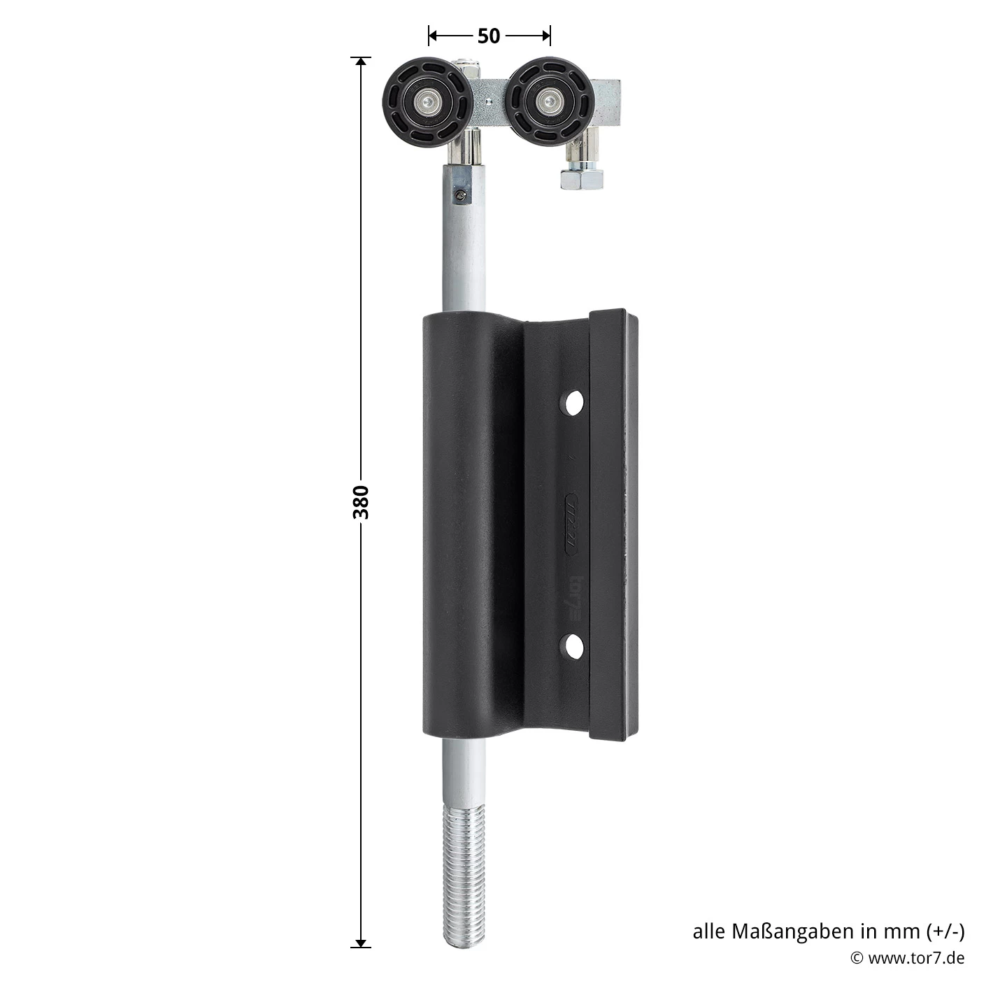 Hörmann Entlastungsrolle Mit Einfach-Bandteil 360 Mm, M12, DIN Rechts, Zwischenliegend 4 Hörmann Entlastungsrolle Mit Einfach-Bandteil 360 Mm, M12, DIN Rechts, Zwischenliegend – Bild 4