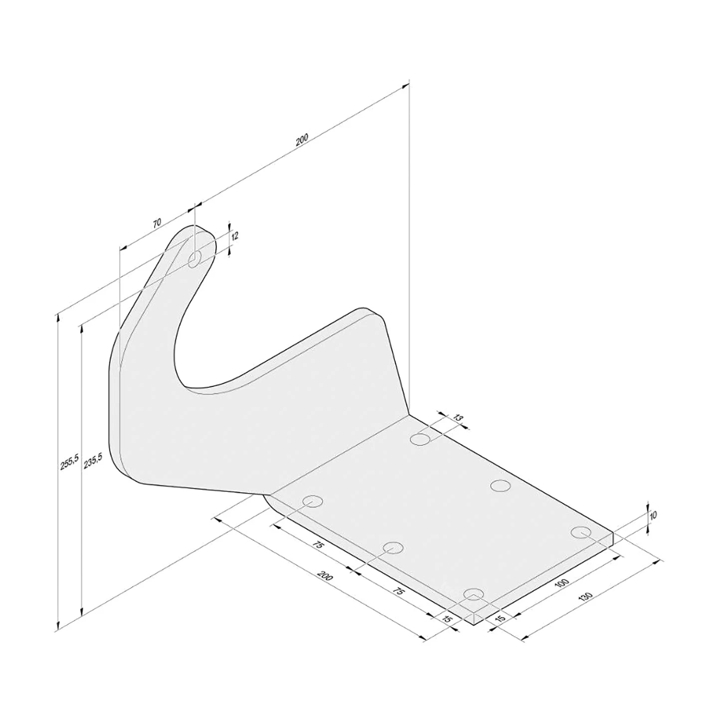 SOMMER Torpfostenbeschlag 200/235,5 Twist XL 2 SOMMER Torpfostenbeschlag 200/235,5 Twist XL – Bild 2